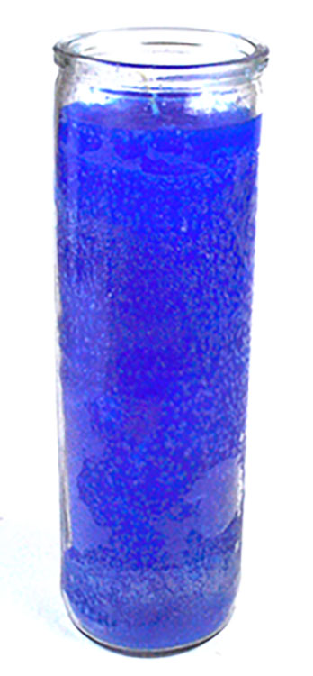 (image for) Blue 7-day jar candle