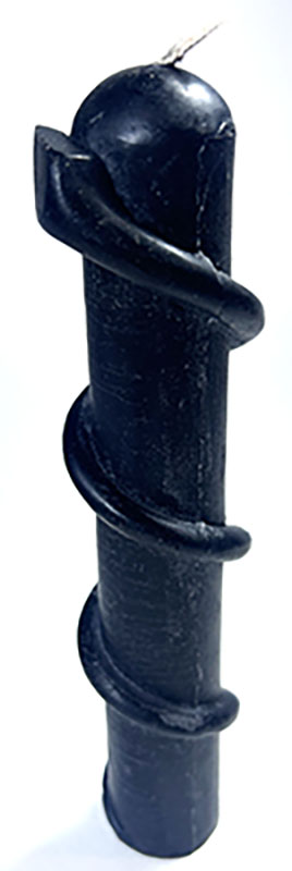 (image for) 8" Black Snake candle