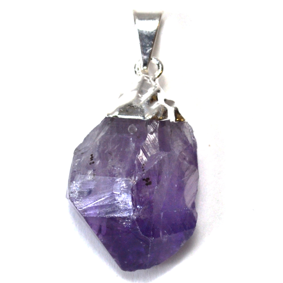 (image for) Amethyst rough point pendant